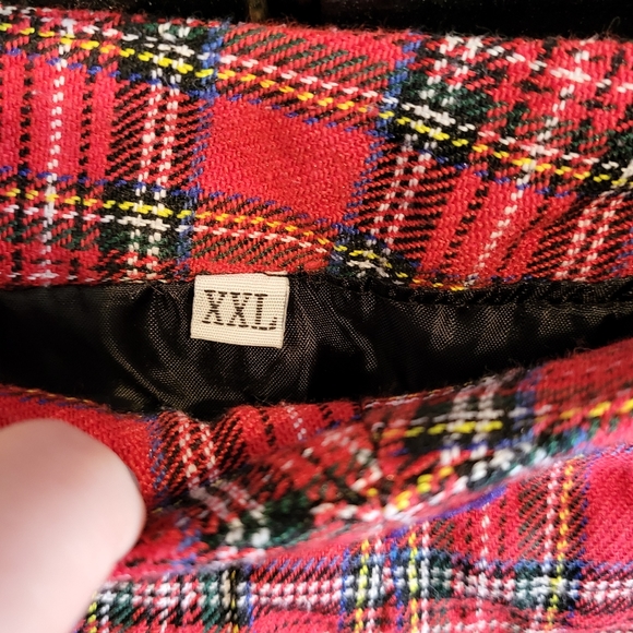 Tartan Plaid Red and Black Mini Skirt - Picture 6 of 6